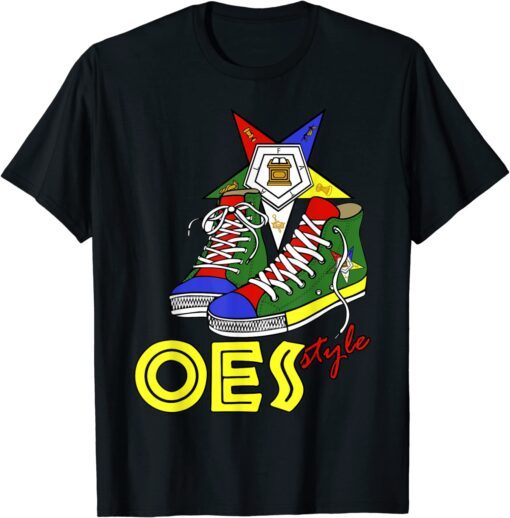 OES High top Sneaker Style of Eastern Star Parents' Day Tee Shirt