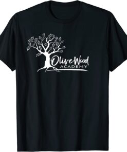 Olivewood Academy Elgin School Swag, Standard, White Logo Tee Shirt