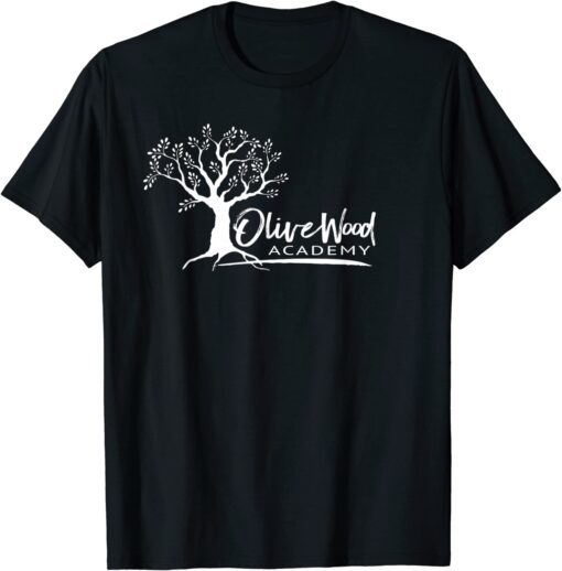 Olivewood Academy Elgin School Swag, Standard, White Logo Tee Shirt