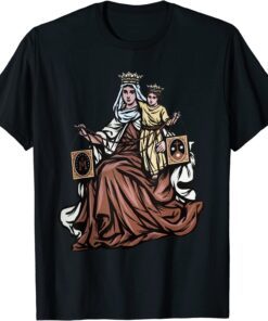 Our Lady of Mount Carmel Scapular St Teresa of Avila Simon Tee Shirt