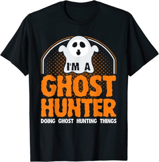 Paranormal Investigator Ghost Hunting EVP Halloween Tee Shirt