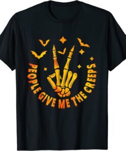 People Give Me The Creeps Halloween Tee Shirt