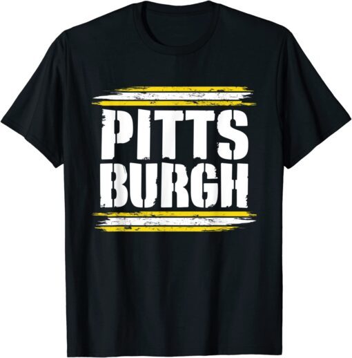 Pittsburgh Black and Yellow Pennsylvania Tee Shirt