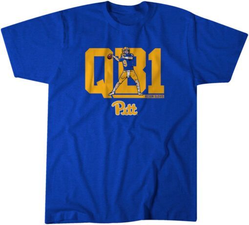 Pittsburgh Football: Kedon Slovis QB1 Tee Shirt