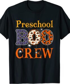 Preschool Boo Crew Pre-K Preschool Spooky Halloween Teacher Tee shirt