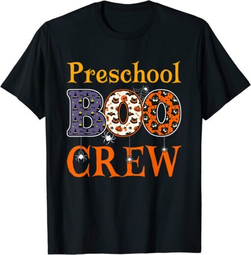 Preschool Boo Crew Pre-K Preschool Spooky Halloween Teacher Tee shirt