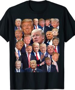 President Donald Trump Photo Collage Trump T-Shirt