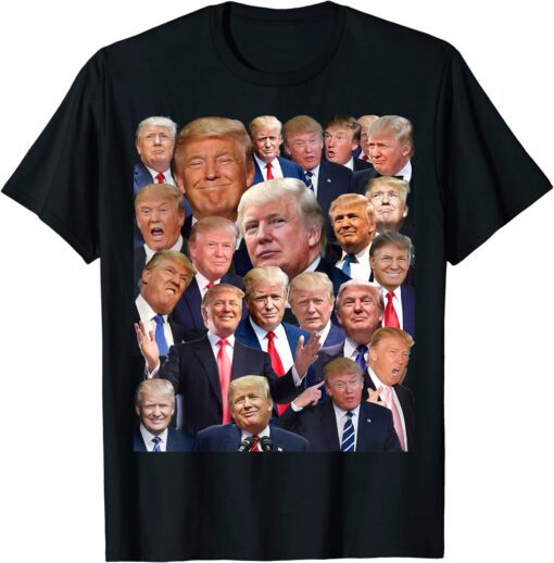 President Donald Trump Photo Collage Trump T-Shirt