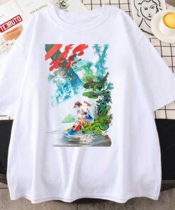 Princess Mononoke Studio Ghibli Present Tee Shirt