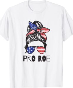 Pro 1973 Roe , Cute Messy Bun Women's Right Tee Shirt