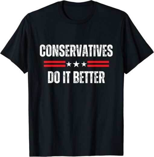 Proud Conservative Patriotic Republican Anti Biden Pro Trump Tee Shirt