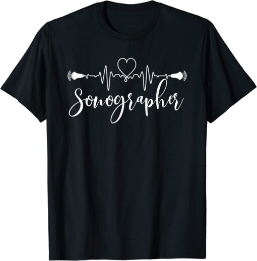 Proud Sonographer Sonography Ultrasound Tee Shirt