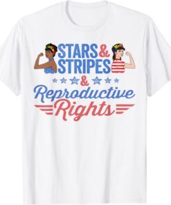 Reproductive Rights And Woman Rights, Stars With Stripes Tee Shirt