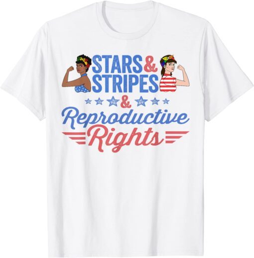 Reproductive Rights And Woman Rights, Stars With Stripes Tee Shirt