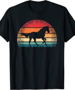 Retro Horse Lover Horseback Riding Cowgirl Western Tee Shirt