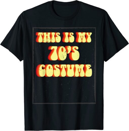 Retro This is My 70's Costume Groovy Peace Halloween 2022 Shirt