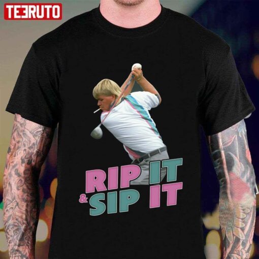 Rip It Sip It Golf John Daly Tee Shirt