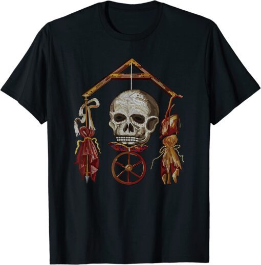 Roman Memento Mori Mosaic Tee Shirt