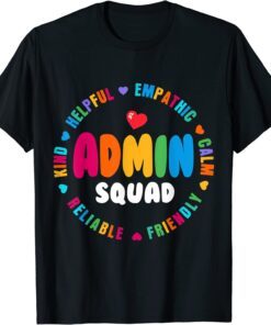 School Assistant Principal Crew Administrator Admin Squad Tee Shirt