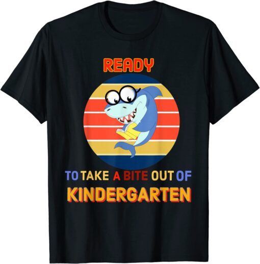 Shark Ready to Take a Bite Out of Kindergarten Tee Shirt