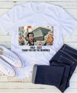 Shinzo Abe 1954-2022 Thanks For The Memories Tee Shirt