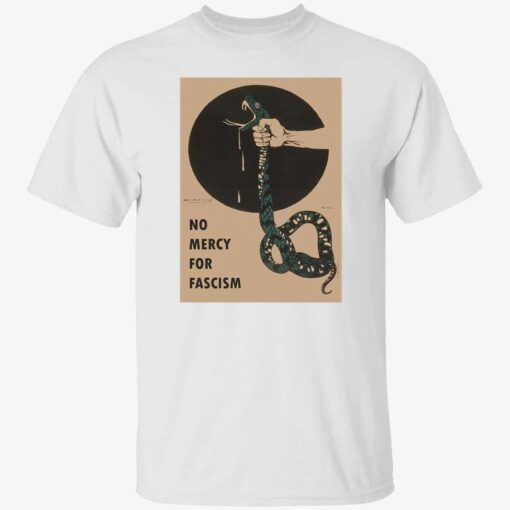 Snake no mercy for fascism Tee shirt