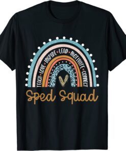 Sped Squad Special Ed Teacher Back To School 2022 Rainbow Tee Shirt