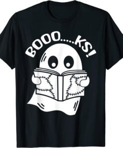 Spooky Boooks Reading Halloween Book Lover Costume Tee Shirt