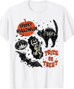 Spooky Halloween Trick Or Treat Tee Shirt