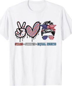 Stars Stripes & Equal Rights Reproductive Rights Patriotic Tee Shirt