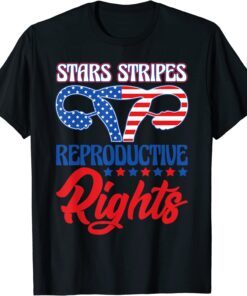 Stars & Stripes & Reproductive Rights American Flag Uterus Tee Shirt