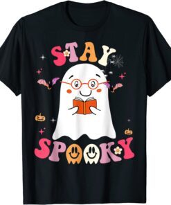 Stay Spooky Cute Ghost With Flowers Halloween Costume T-Shirt