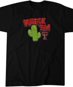 Texas Tech Football: Wreck 'Em Cactus Tee Shirt