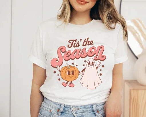 Tis The Season Fall Halloween Tee Shirt