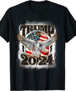 Trump 2024 Eagle America Flag Take America Back Election Tee Shirt