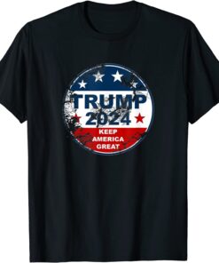 Trump 2024 - Four More in 24 - Distressed Tee Shirt