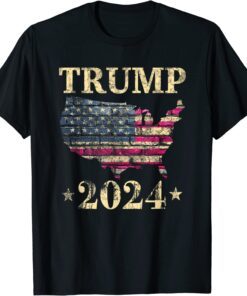 Trump 2024 Vintage Retro Election 2024 Support Tee Shirt