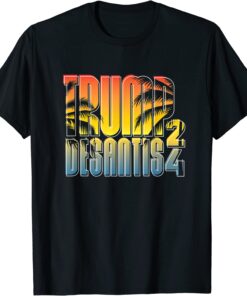 Trump DeSantis 2024 - Tropical Florida Gradient Tee Shirt