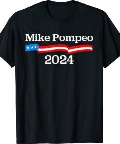 Trump Mike Pompeo 2024 USA Flag Tee Shirt