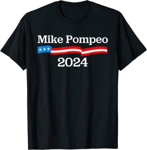 Trump Mike Pompeo 2024 USA Flag Tee Shirt