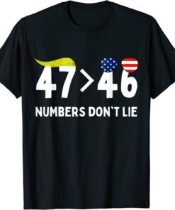 Trump President 2024 Vote Donald Trump 47th Usa Anti Biden T-Shirt