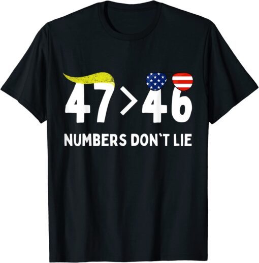 Trump President 2024 Vote Donald Trump 47th Usa Anti Biden T-Shirt