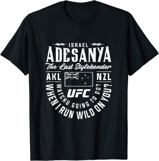 UFC Israel Adesanya Fighting Out Of T-Shirt