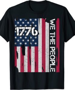 US American flag 1776 we the people for independence day Tee Shirt