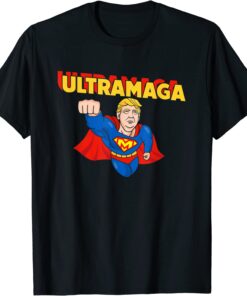 Ultra Maga Trump 2024 USA Trump President Superhero Tee Shirt