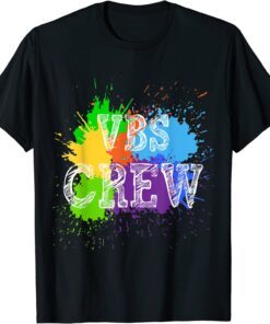 VBS Crew Design Paint Splatter Vacation Bible School Apparel Tee Shirt