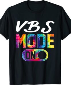 VBS Mode On Tie Dye VBS Vacation Bible School Christian Kid Tee Shirt