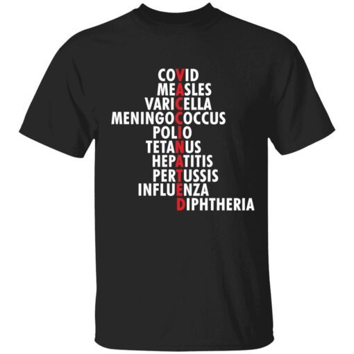 Vaccinated covid measles varicella meningococcus polio Tee shirt