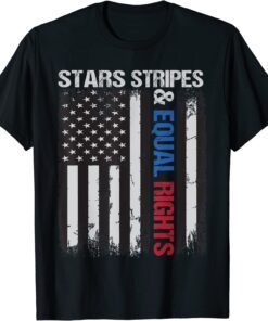 Vintage American Flag Pro Choice Stars Stripes Equal Rights Tee Shirt