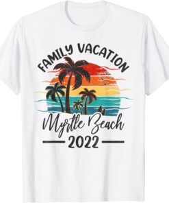 Vintage Family Vacation 2022 South Carolina Myrtle Beach Tee Shirt